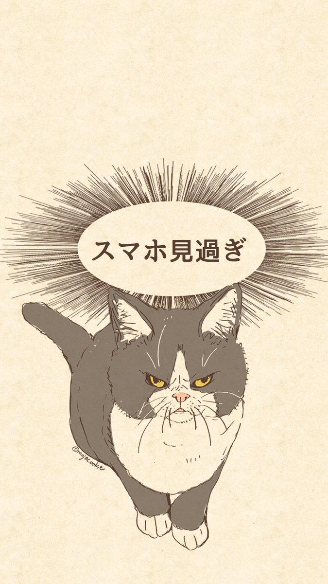 画面越しでにやにやが止まらない 猫に叱られたい人におすすめなスマホロック画面用イラスト ねこナビ